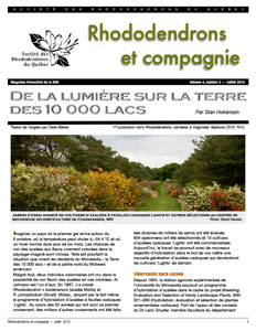 Rhododendrons et compagnie Bulletin Vol 4 no 3 Juillet 2012